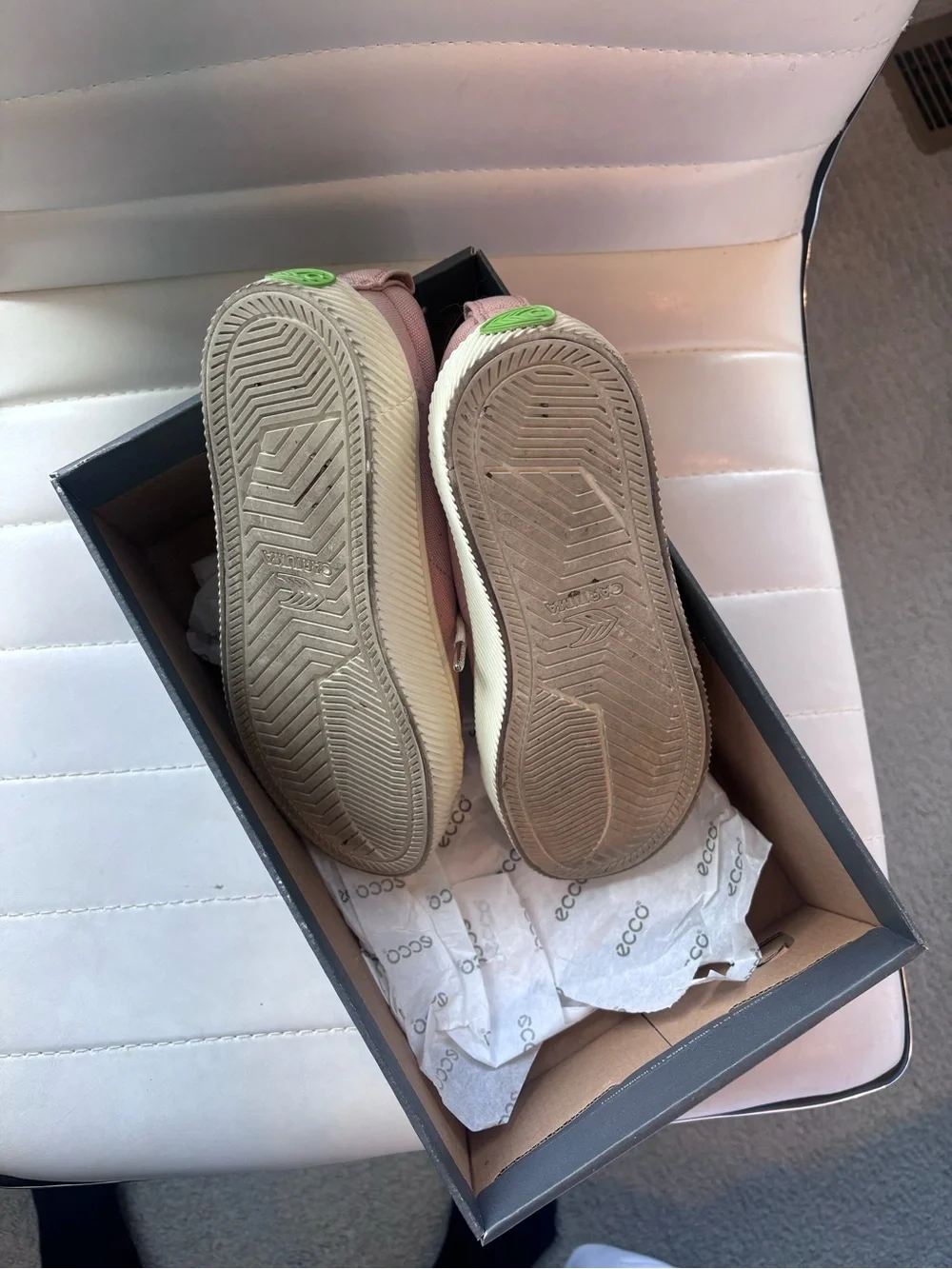 ECCO Cariuma Womens Pink Canvas Sneakers